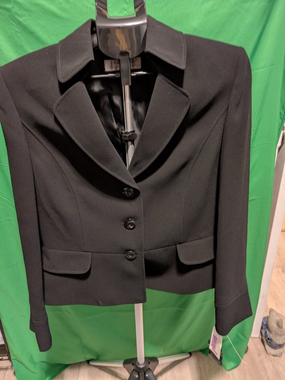Tahari black tailored suit blazer - 12
